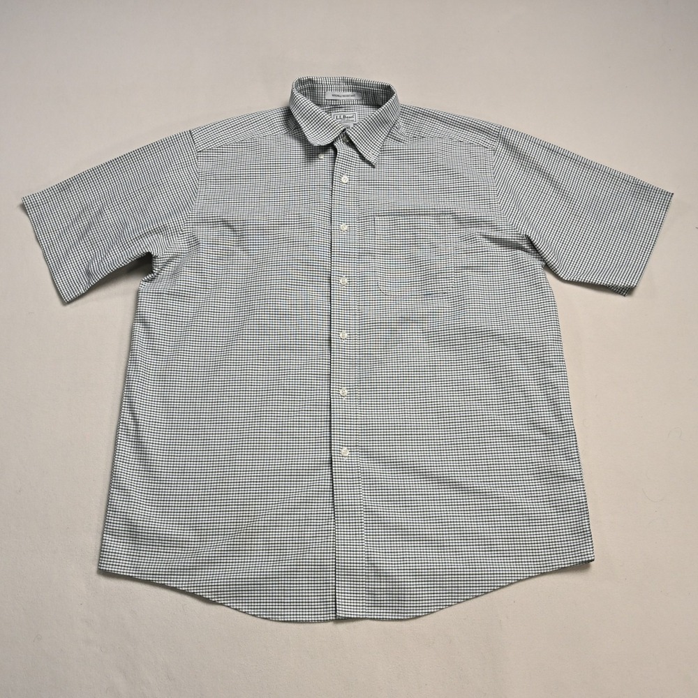 LL Bean Shirt Mens 16.5 Wrinkle Resistant DADCORE Button Up